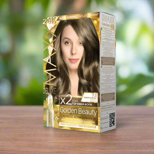 Maxx Deluxe 24K Gold Hair Dye - Nutshell (7.3)