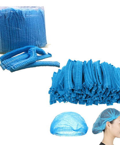 Disposable Caps Blue (100pcs)