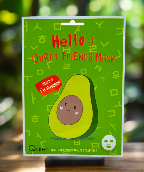 Hello - QuRet Friends Mask (Avocado)