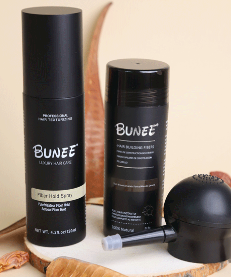 BUNEE - HAIR PERFECTING TOOL KIT Spray Applicator And Hair Building Fiber