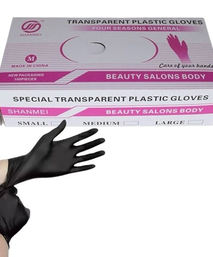 Disposable Gloves Black (100pcs)