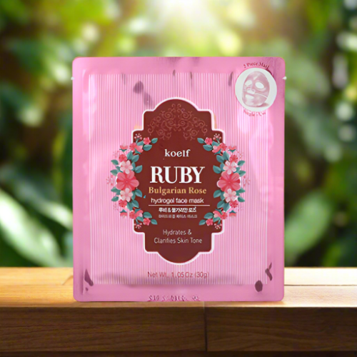 Koelf Ruby Bulgarian Rose Hydrogel Face Mask (30g)