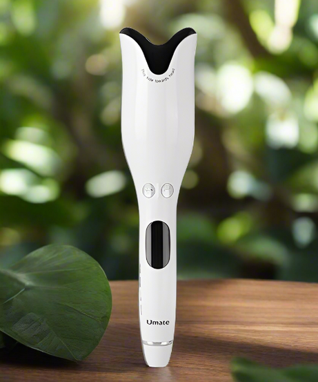 Umate Ceramic Rotating Curler (White)