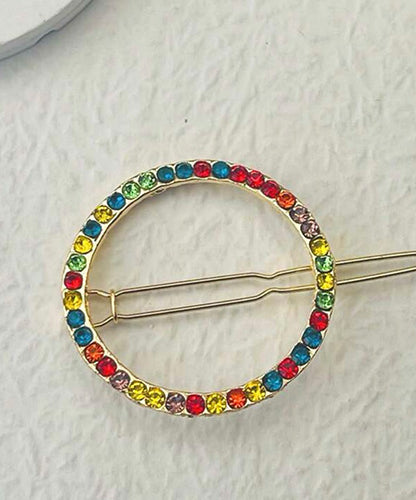 Hair Accessory in the shape of a multi-colored circle