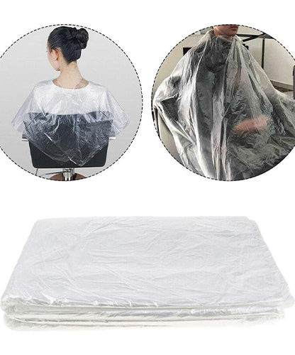 Disposable Cape Hair Transparent (100pcs)