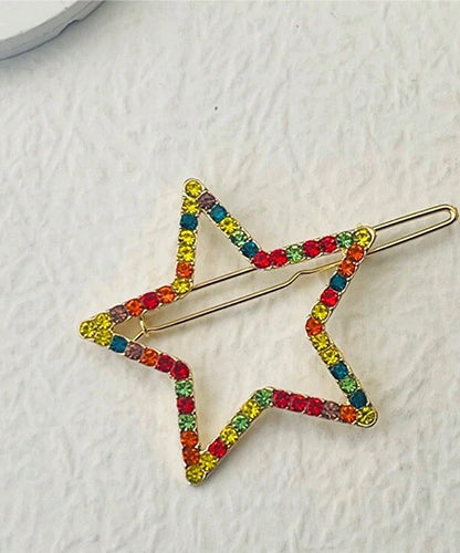 Multi-colored star-shaped hair accessory